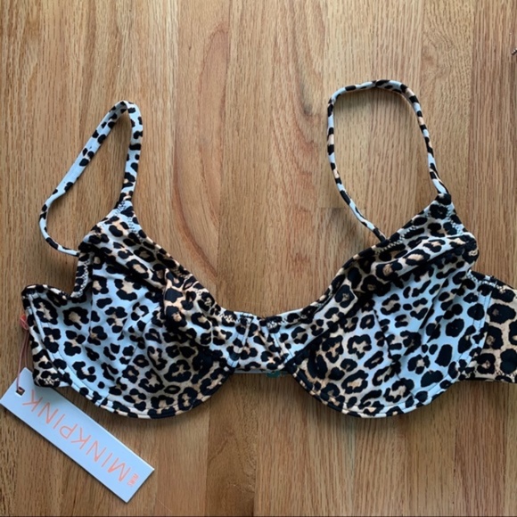 NWT MinkPink Safari Soft Cup Bikini Top L - Picture 2 of 7